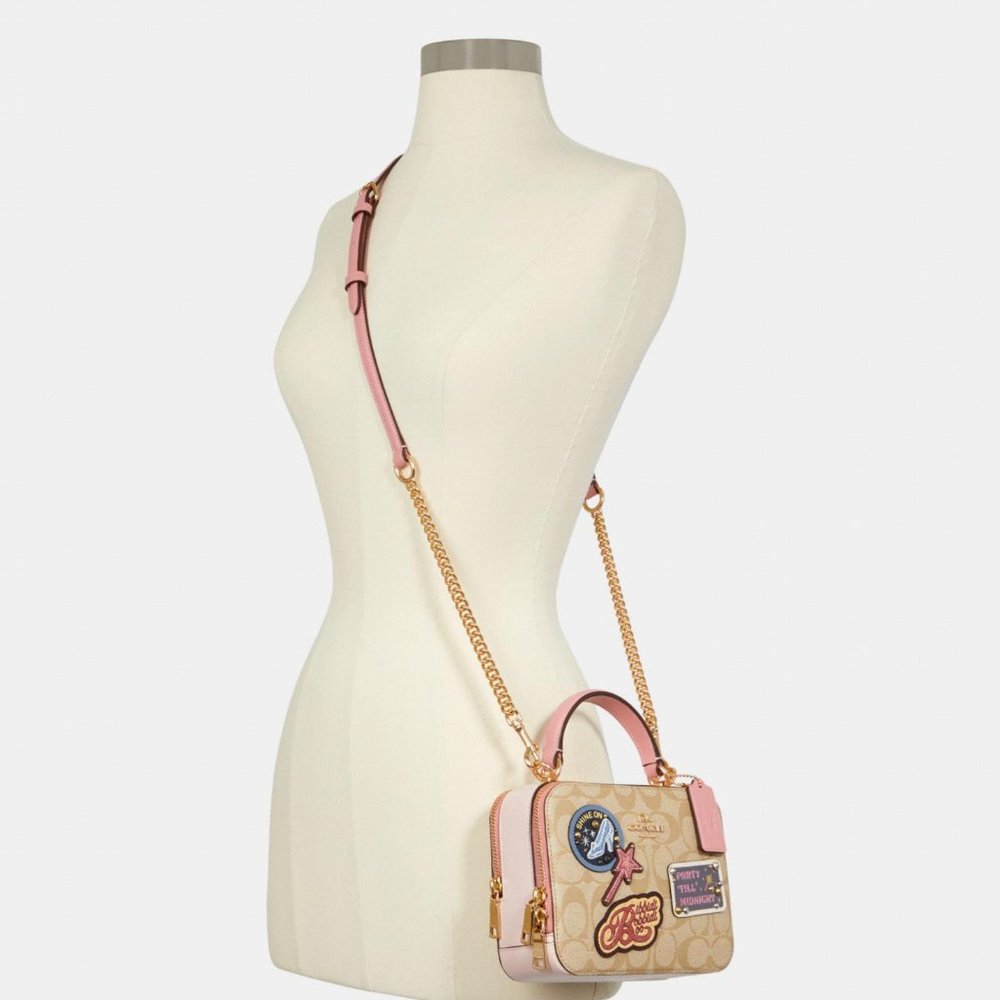 NWT Disney X Coach Box Crossbody With Patches - Picture 4 of 8